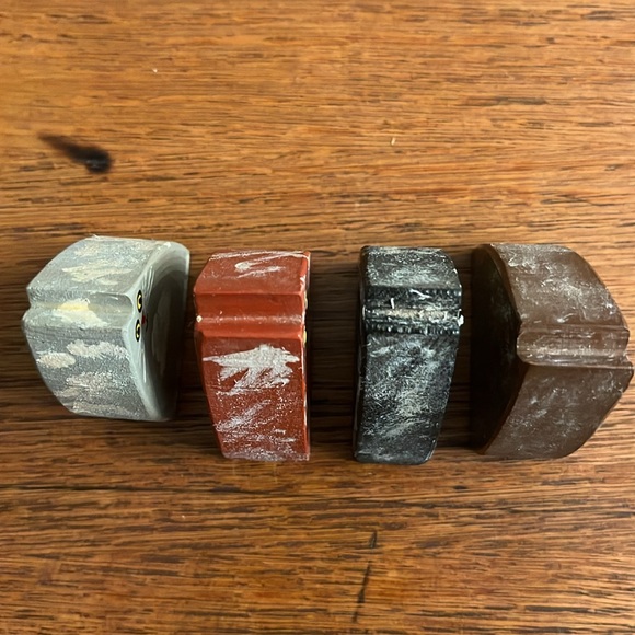 Folk art hand cut & painted wooden cats - Picture 13 of 13